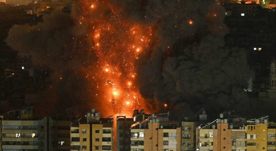 US and Israeli airstrikes over Iran during the opening phase of the 2026 Iran War under Operation Epic Fury