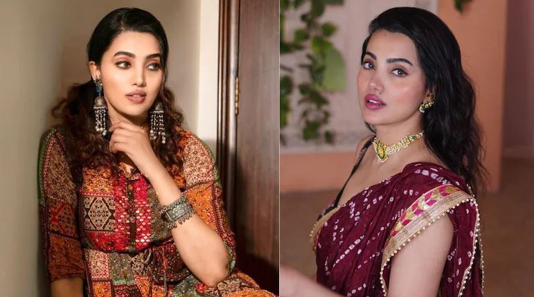 Ananya Raj Indian actress wearing traditional jewelry and ethnic outfit