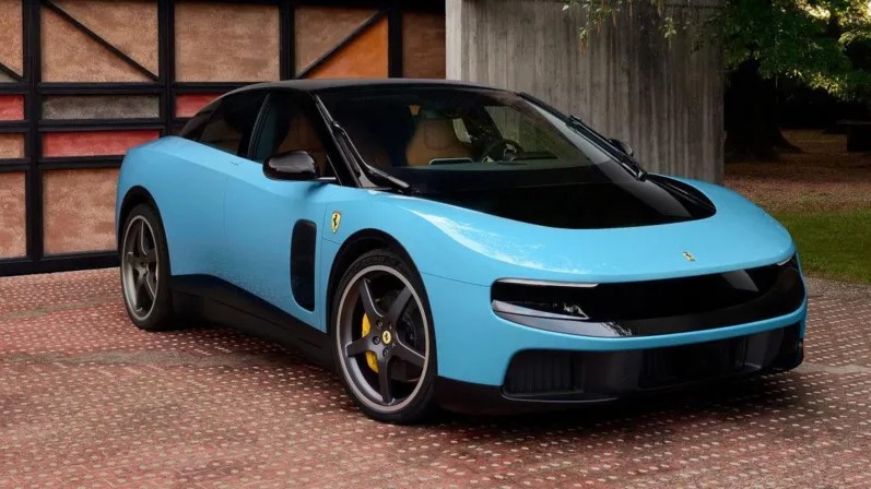 Ferrari Luce EV showcased during launch event as investors and automotive enthusiasts react to the luxury brand's electric vehicle strategy.
