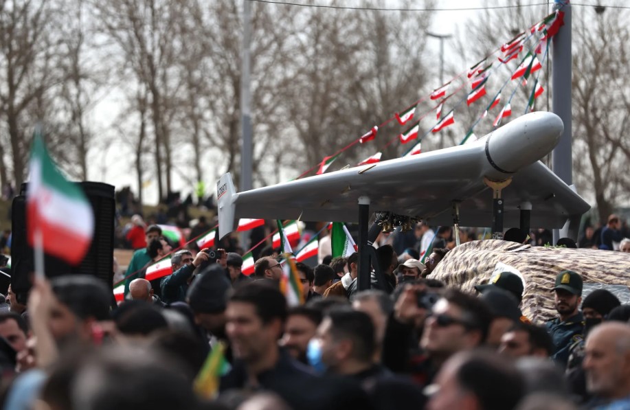 Iran missile and drone attacks over Gulf region targeting Israel and US military bases during 2026 retaliation campaign