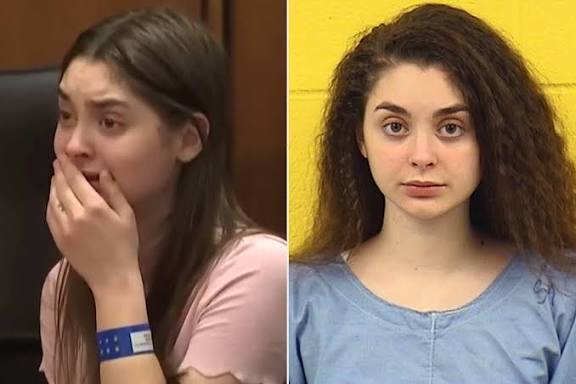 Mackenzie Shirilla crash documentary: courtroom reaction and mugshot side by side