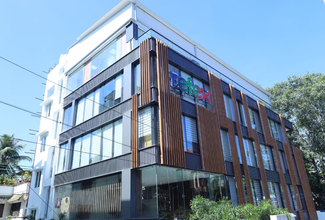 Corporate office of Refex Group showing modern office infrastructure in Tamil Nadu, India.