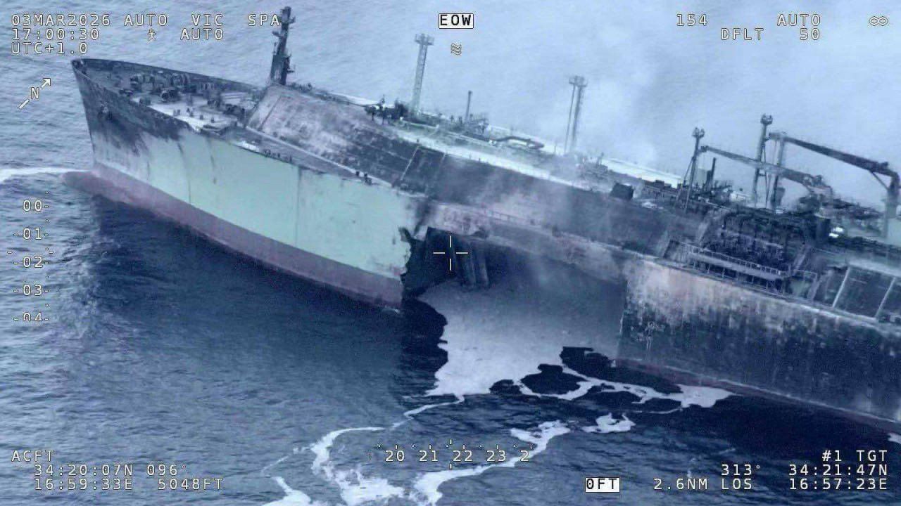 LNG tanker explosion in the Mediterranean Sea as Russia accuses Ukraine of a maritime drone attack